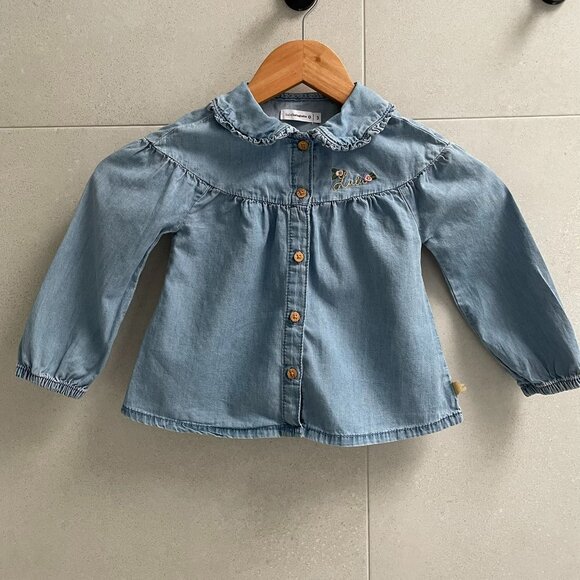 Soft Denim Blouse - Picture 1 of 5